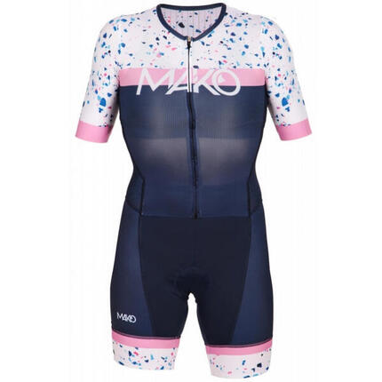 Triathlonbekleidung Frauen Mako Pro Set-In Terrazzo