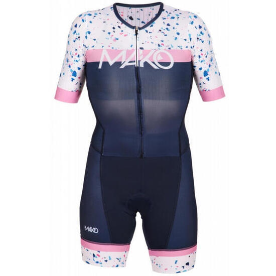 Triathlonbekleidung Frauen Mako Pro Set-In Terrazzo