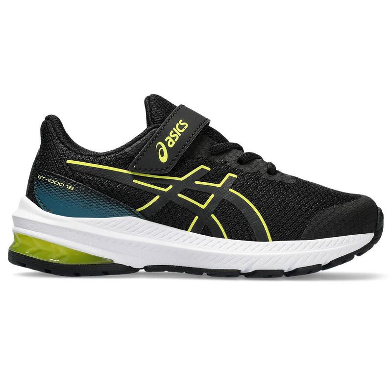 Zapatillas Running Niños, Unisex - ASICS GT-1000 12 PS - Black/Bright Yellow