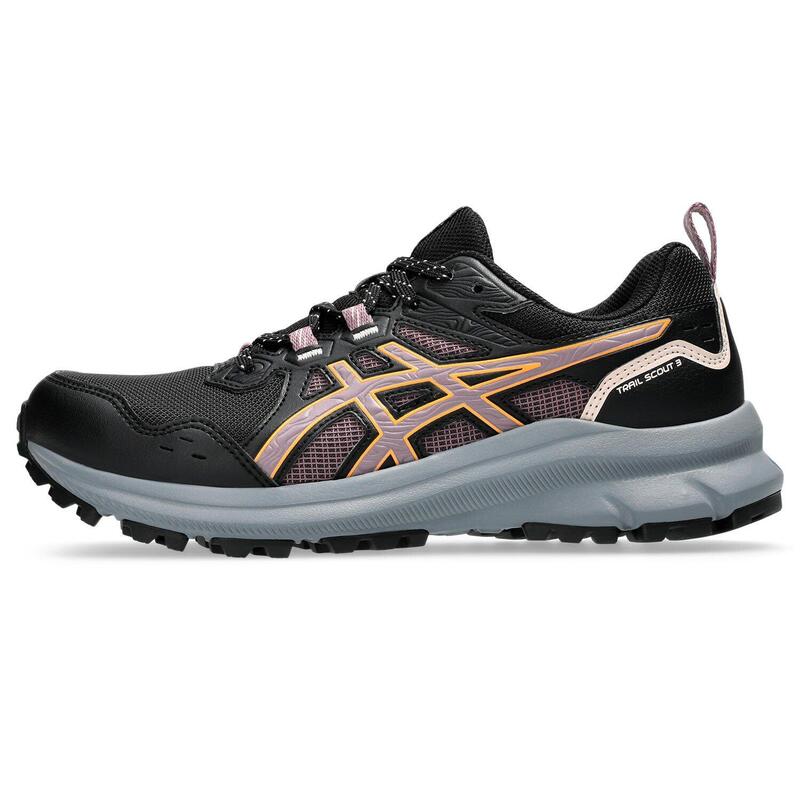 Zapatillas Senderismo Mujer - ASICS Trail Scout 3 W - Black/DustyMauve