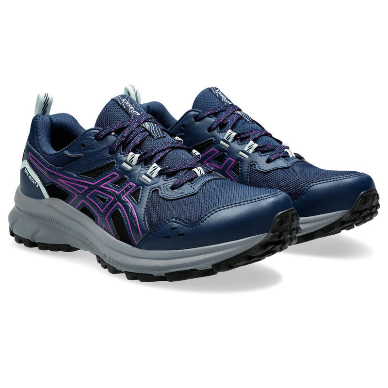 Zapatillas Senderismo Mujer - ASICS Trail Scout 3 W - NightSky/Magenta