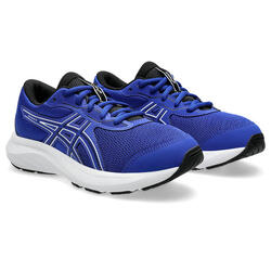 Chaussures De Running Enfants, Unisexe - ASICS Contend 9 GS - TrueBlue/White