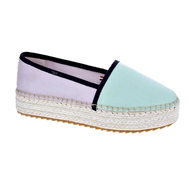 Mocasines TOMMY HILFIGER  Flatform Espadrille Blanco