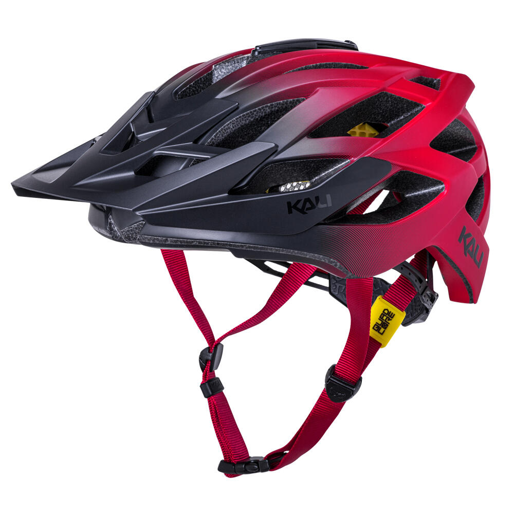 KALI Kali Helmet Lunati 2.0 Fade Mat Black Red