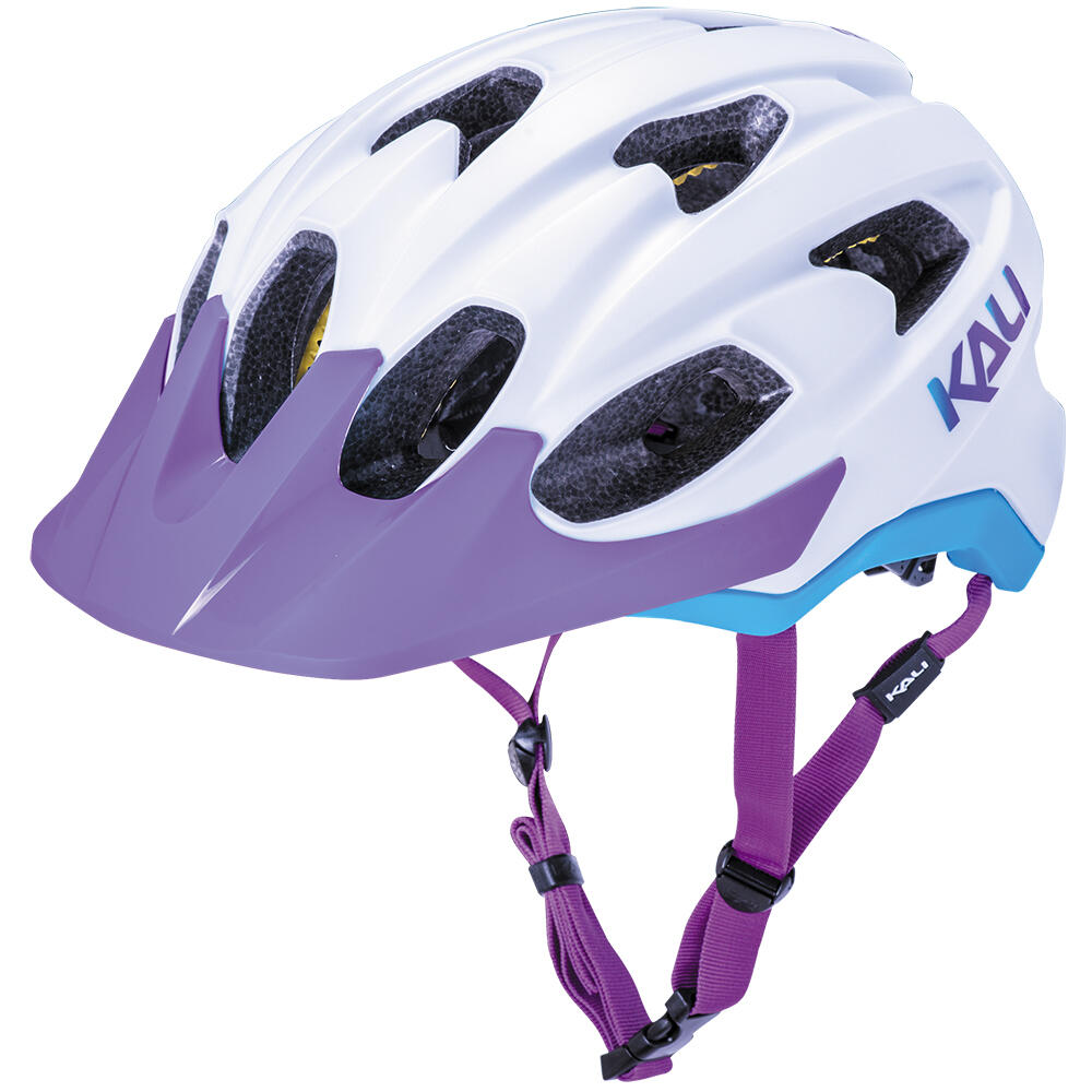 KALI Kali Helmet Pace Solid Mat White Blue Purple