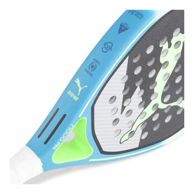 NOVA Padel Pro HYB racket PUMA Black Glacial Gray Luminous Blue