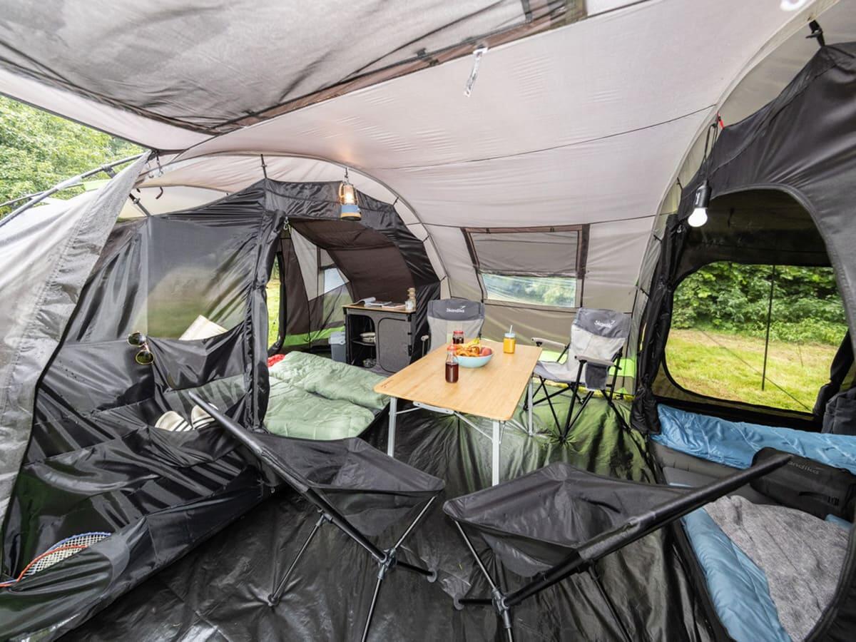 Tenda Familiare A Cabina Per 9 Persone Grigia Impermeabile