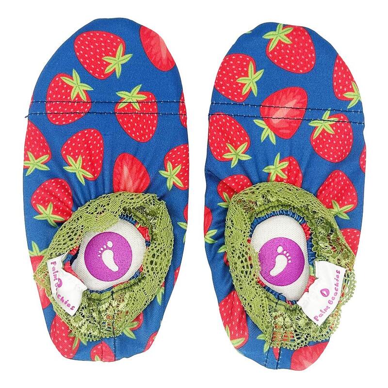 Chaussons intérieur, plage ou piscine - Fraises - enfant