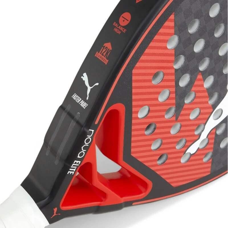 Pala de pádel NOVA Padel Elite PWR PUMA Black Active Red White