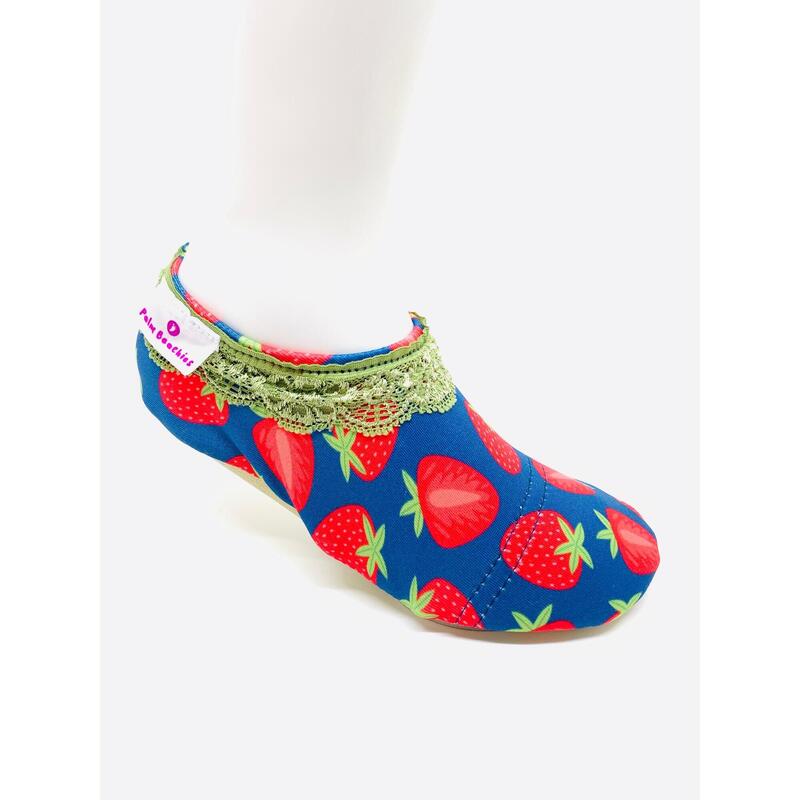 Chaussons intérieur, plage ou piscine - Fraises - enfant