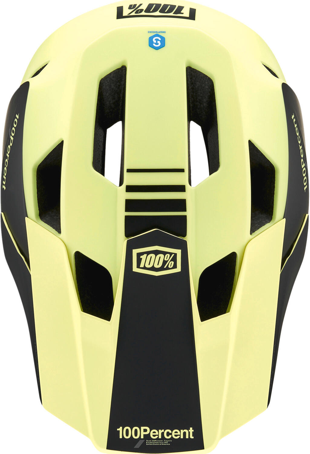 Capacete facial 100% Trajecta Fidlock LTD Amarelo / Preto 4/5