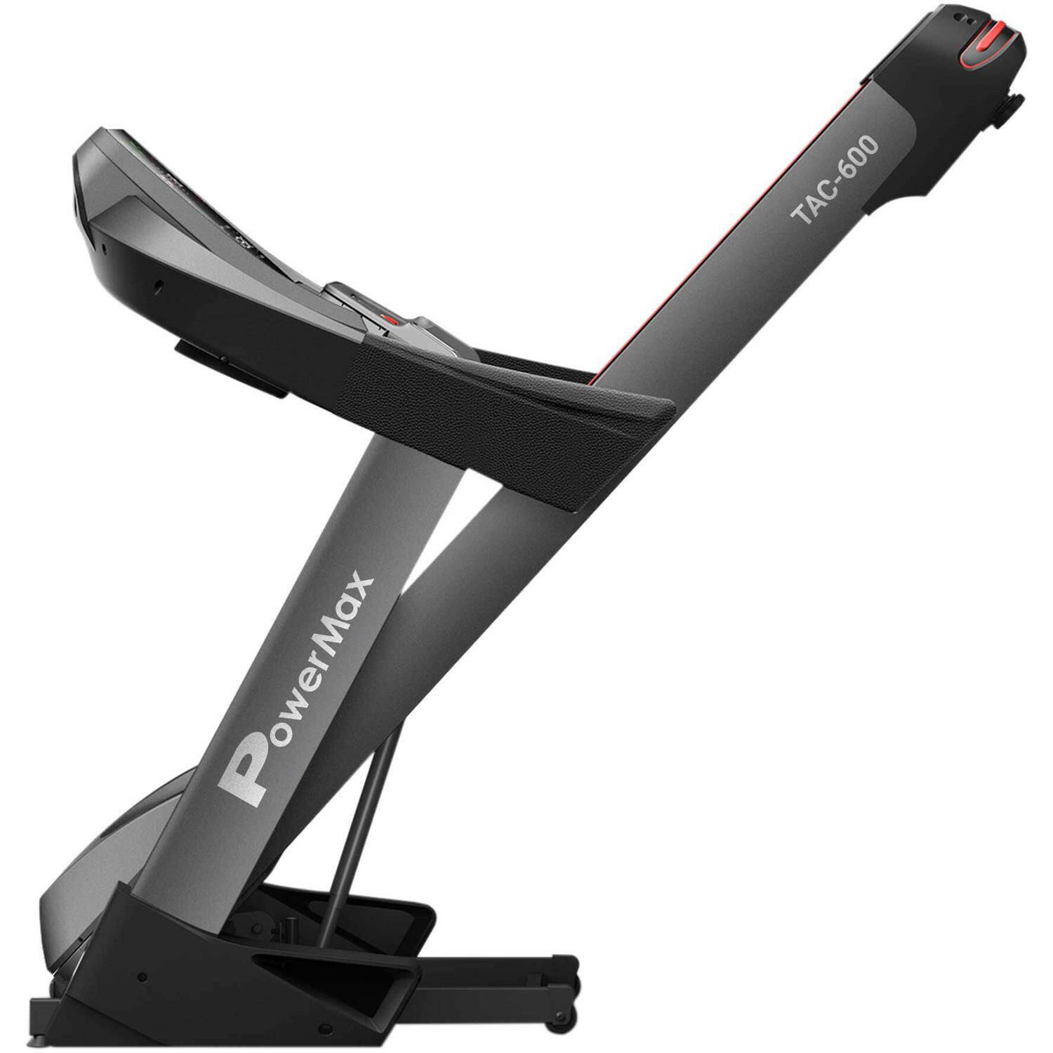 PowerMax Fitness TAC-600 5.0HP AC Commercial Motorized Treadmill for Home, Gym Club, Fitness Training Use with Android & iOS App, 18 Level Auto Incline & Auto Lubrication for Cardio Workout -  4