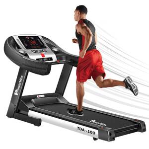 PowerMax Fitness TDA-100 (4HP Peak) Motorised Treadmill for Home Use_PIPE_Max User Wt. 110KG _PIPE_15 Level Auto-Incline_PIPE_ T