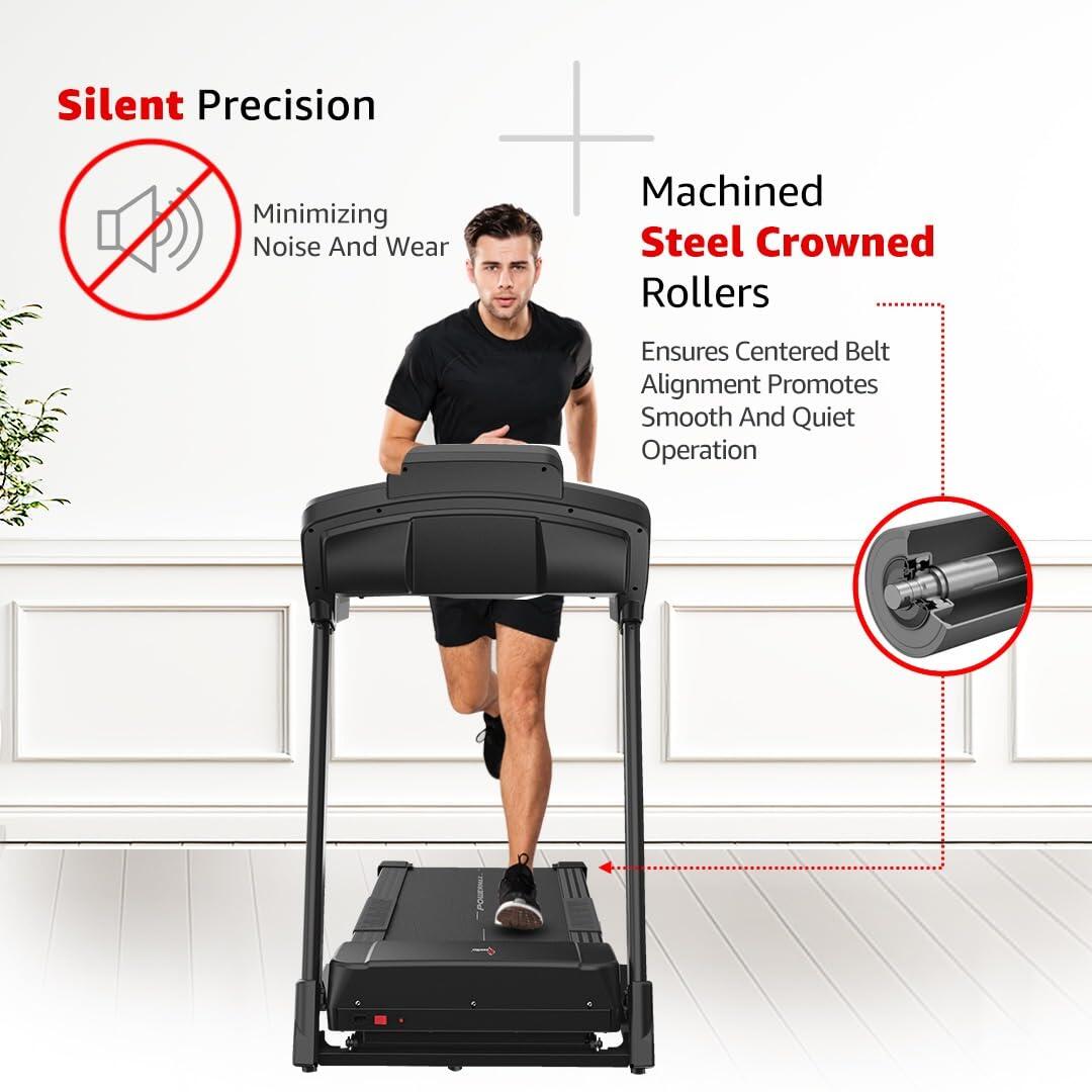 PowerMax Fitness TDA-330 Series 3.0HP DC Motorised Electric Treadmill【Auto Incline _PIPE_ Easy Lubrication _PIPE_ BMI 】Running M