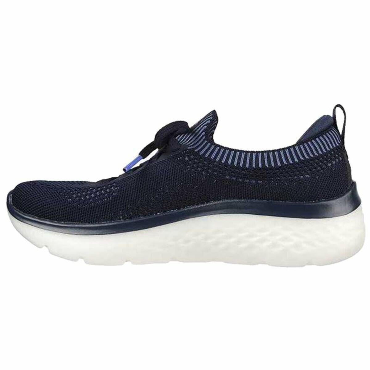 Chaussures de Running pour Adultes Skechers Engineered Flat Knit W Bleu 2/5