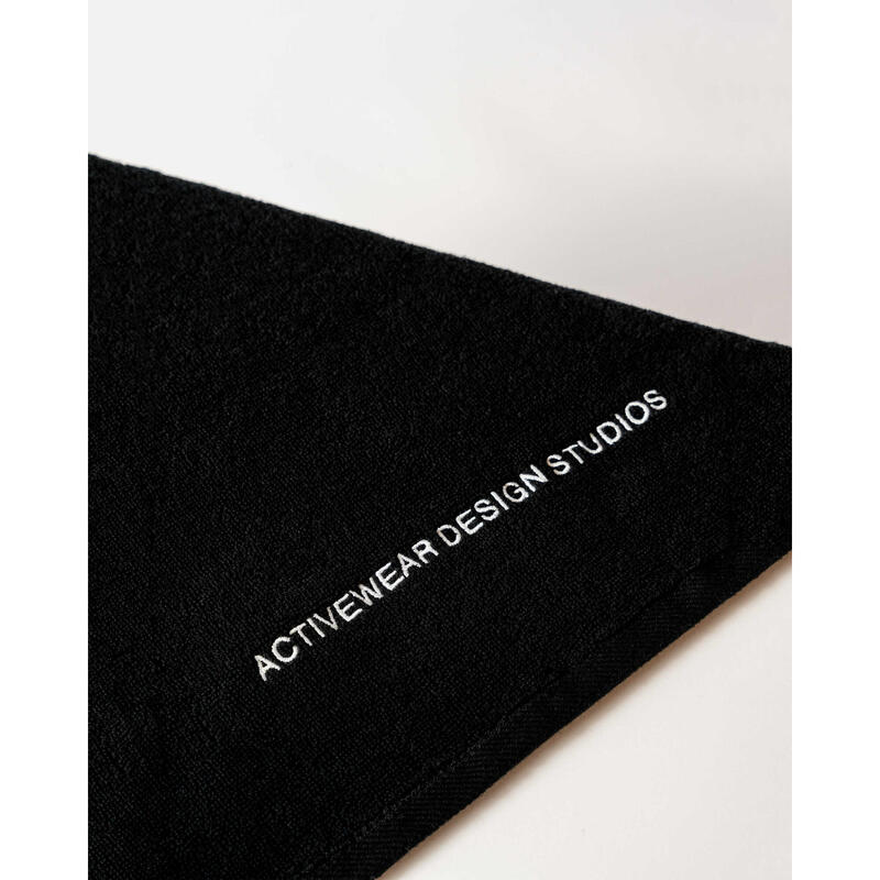 Sporthanddoek Fitness Katoen Zwart - aestheticwolf® - 35x75cm