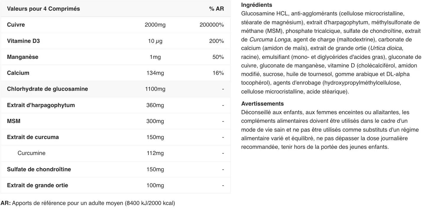 Complexe articulaire - Chondrostéo®+ Fort - 120 Comprimés 2/6