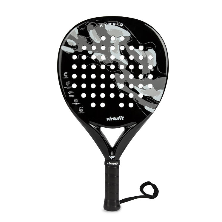 Hybrid Padel Racket - Zwart/Grijs 2/8
