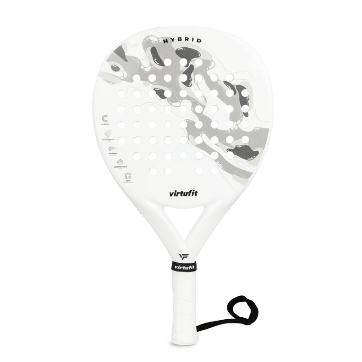 Hybrid Padel Racket - Wit/Grijs 2/8