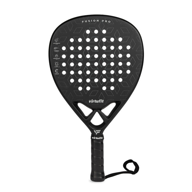 Fusion Pro Padel Racket - Zwart/Zilver