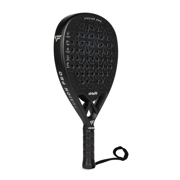 VIRTUFIT Fusion Pro Padel Racket - Zwart/Zilver