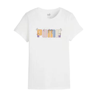 Dames t-shirt puma ess+ graphic tee