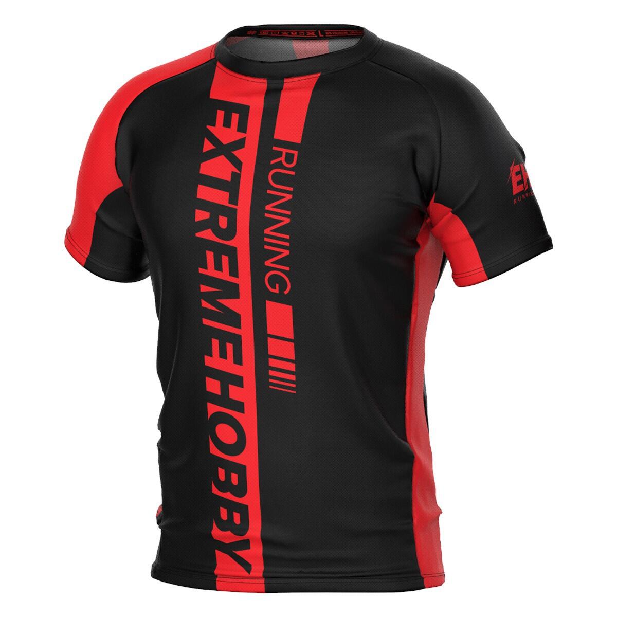 Extreme Hobby - Maillot De Running À Manches Courtes Pour Homme Extreme Hobby Draft - T-shirt Manches Courtes - Rouge - 40 M - Decathlon