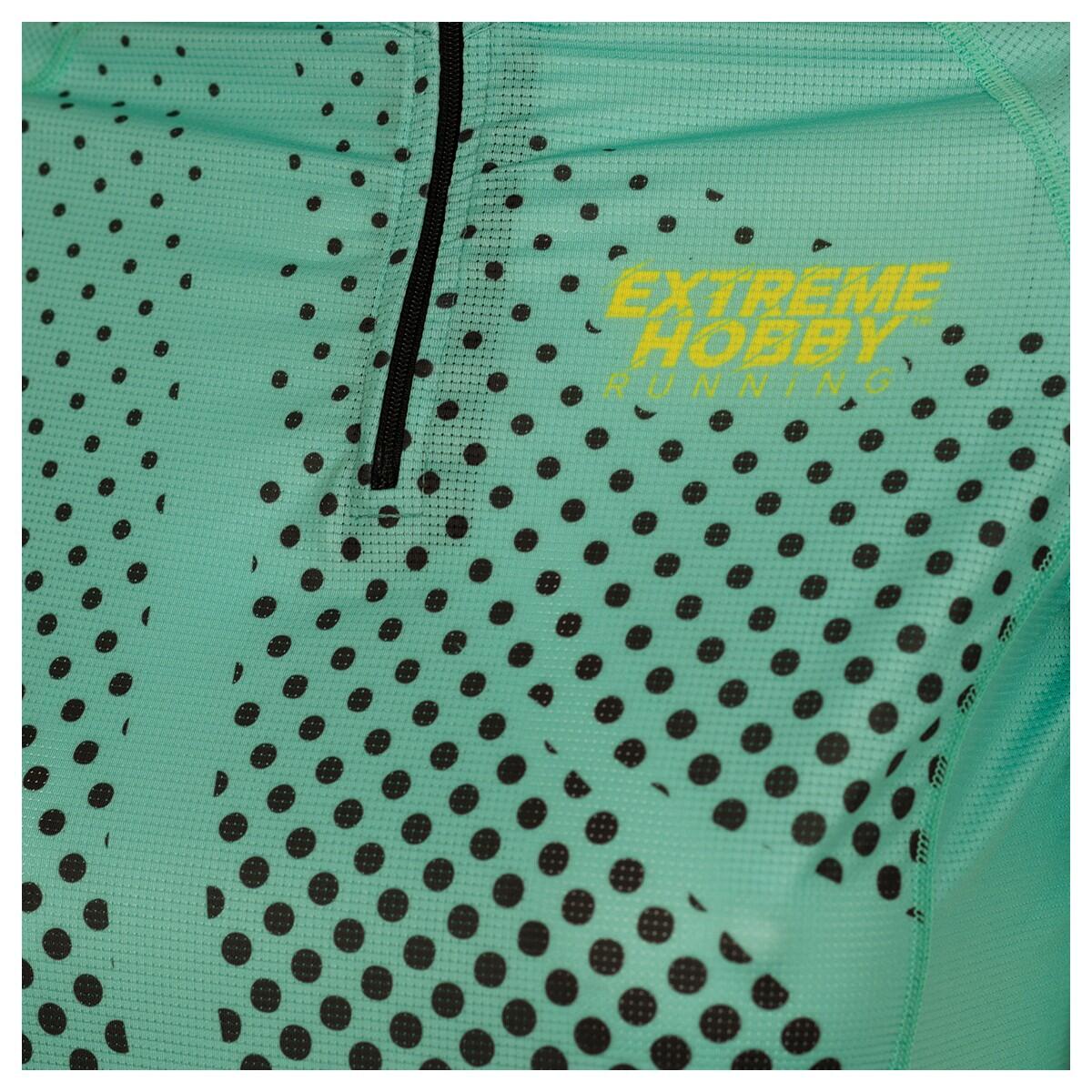 Loopshirt voor dames met rits en korte mouwen EXTREME HOBBY HALFTONE 3/5