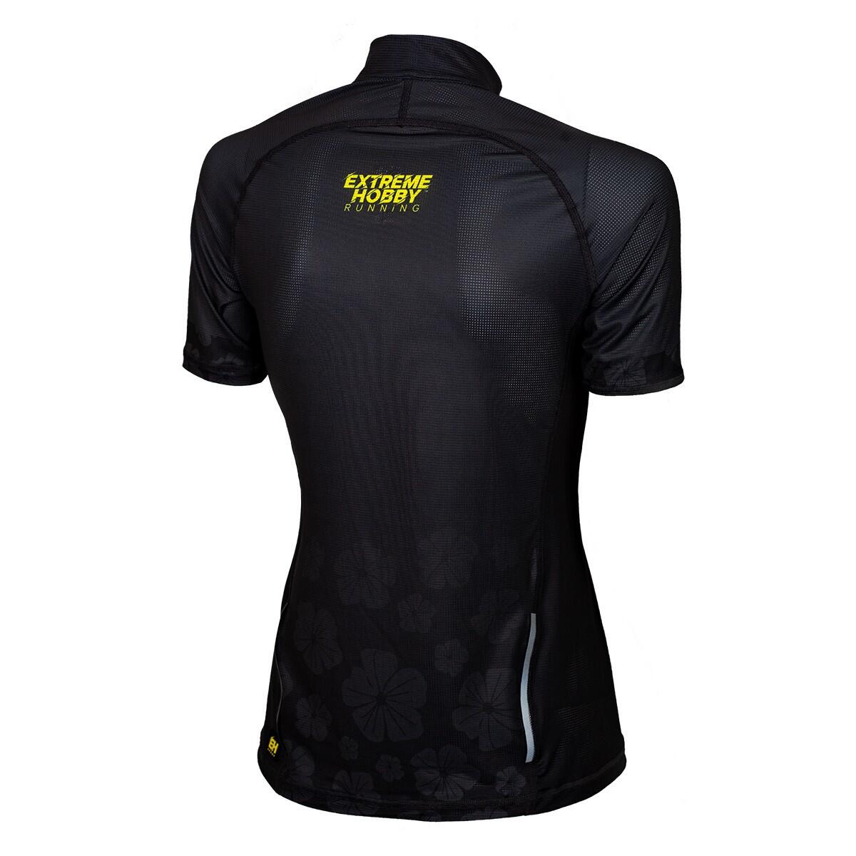 Maillot de running zippé pour femme EXTREME HOBBY FLOWERS 2/6