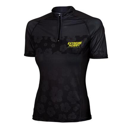Maillot de running zippé pour femme EXTREME HOBBY FLOWERS