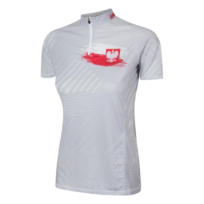 T-shirt de running pour femmes avec fermeture éclair EXTREME HOBBY POLSKA PRIME