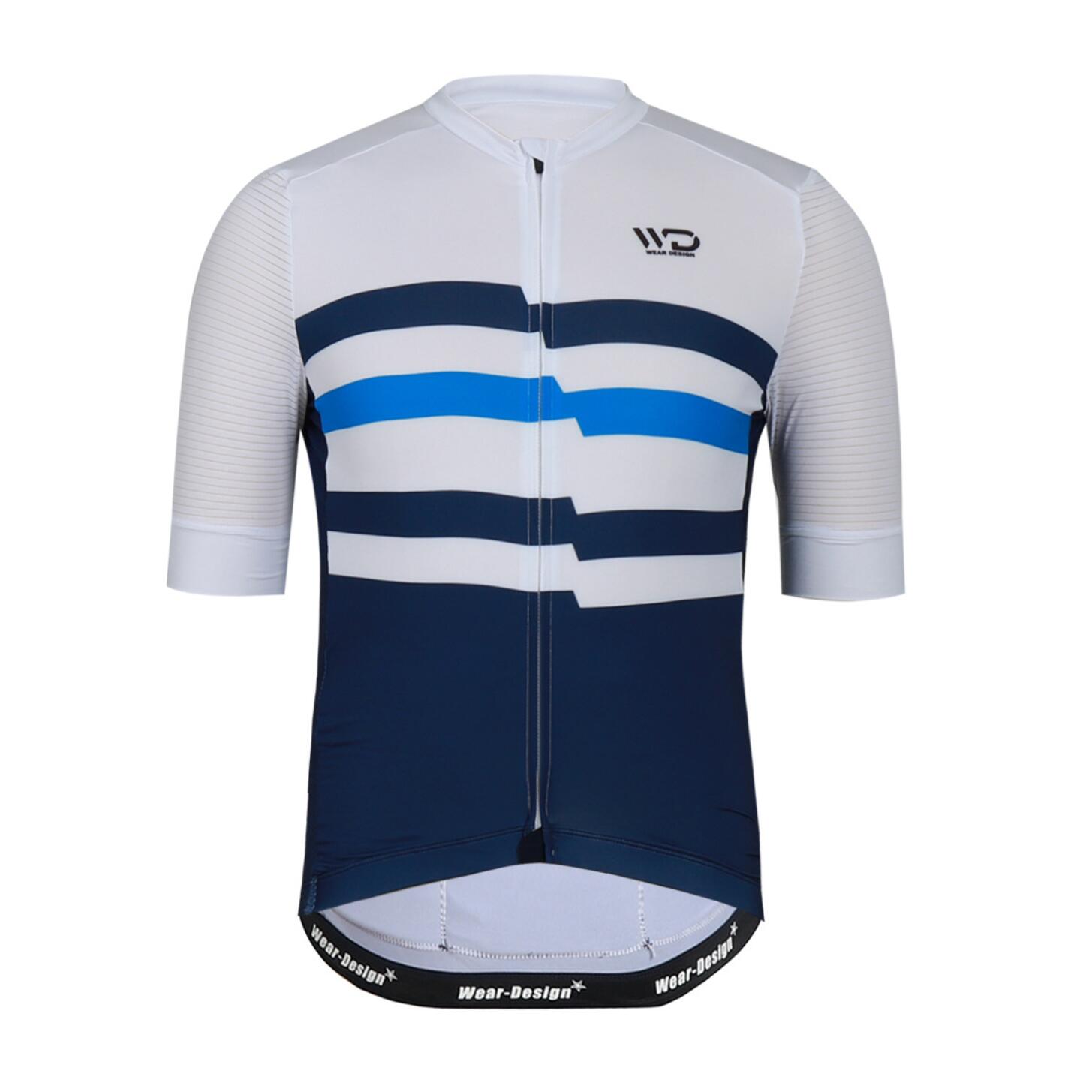 WEAR DESIGN Maglia ciclismo CHALLENGER uomo blu/bianco