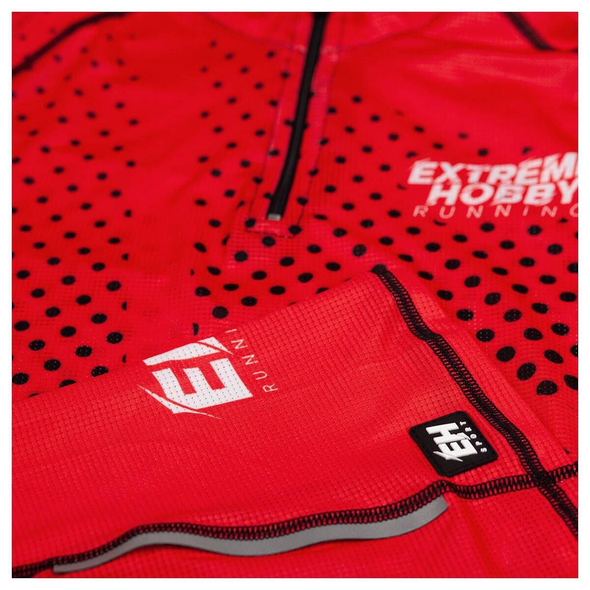 Loopshirt voor dames met rits en korte mouwen EXTREME HOBBY HALFTONE 4/6