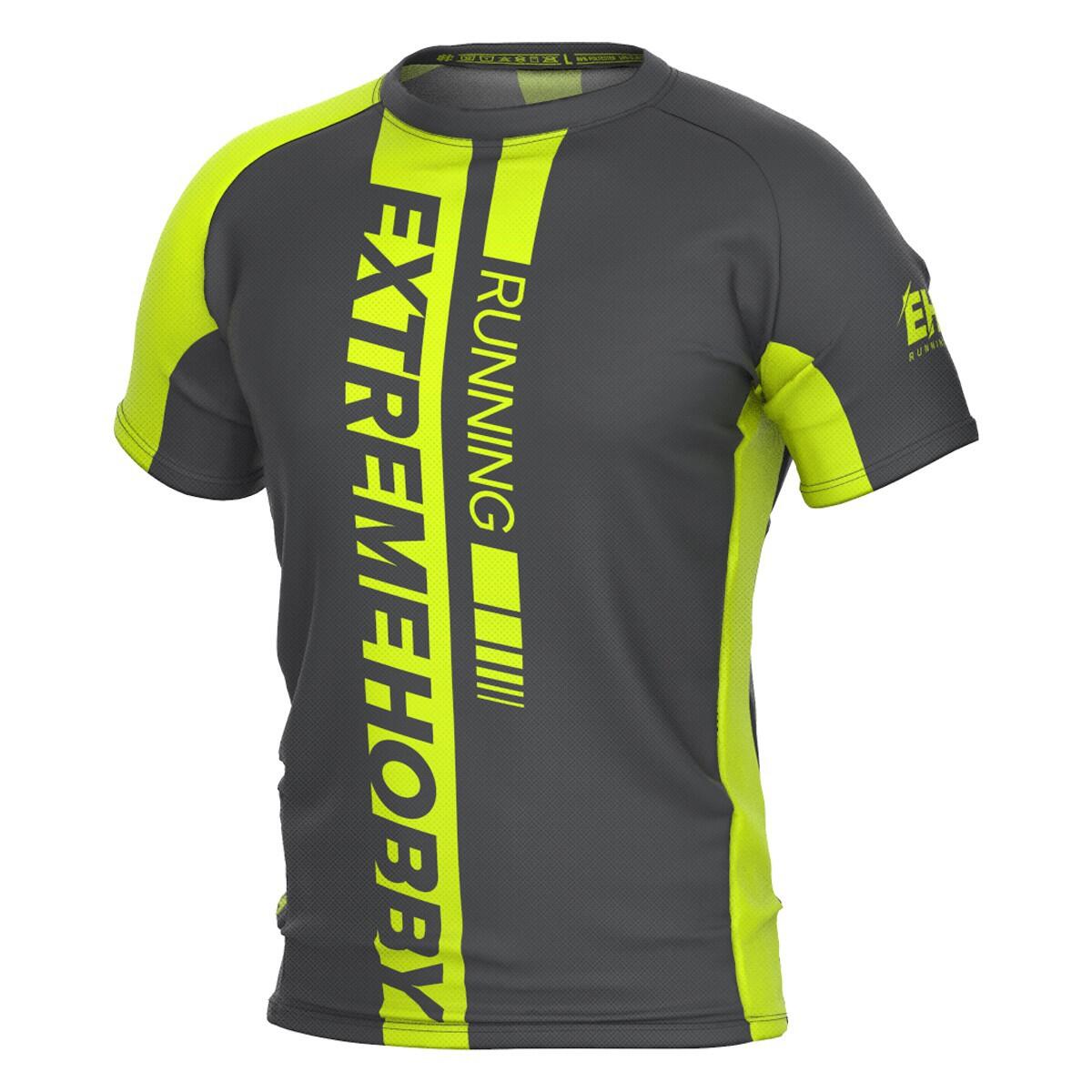 Extreme Hobby - Maillot De Running À Manches Courtes Pour Homme Extreme Hobby Draft - T-shirt Manches Courtes - Jaune|vert - 40 M - Decathlon