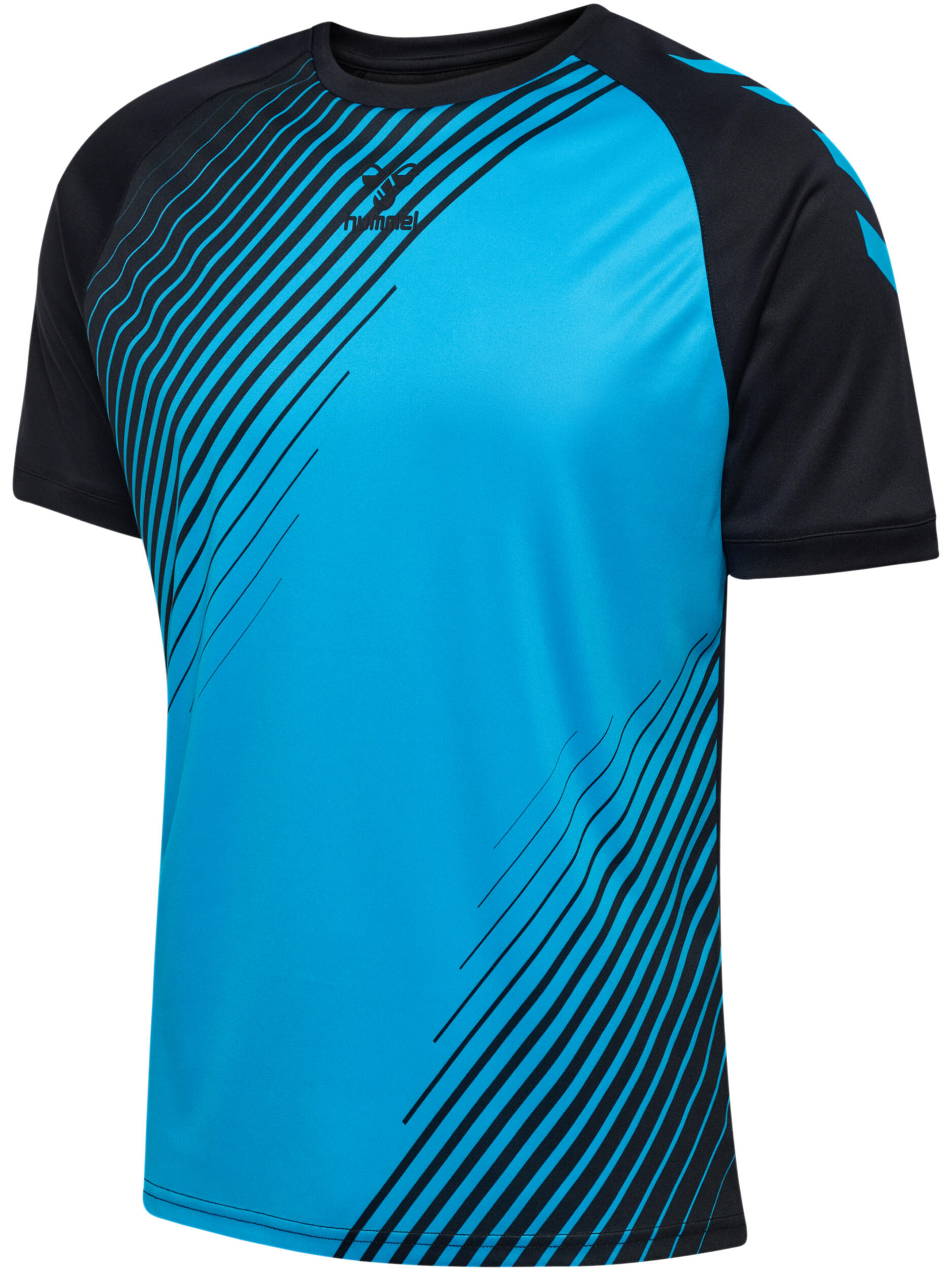 Maglia Sportiva Uomo Hummel Graphic Universe Nera/Blu 4/5