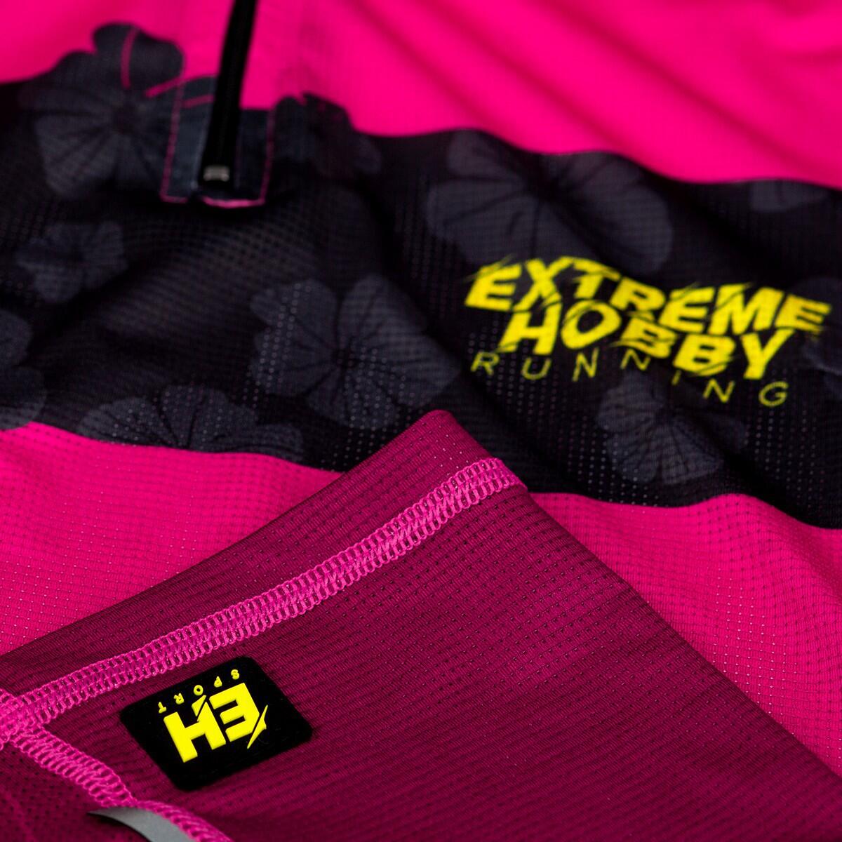 Maillot de running zippé pour femme EXTREME HOBBY FLOWERS 4/6