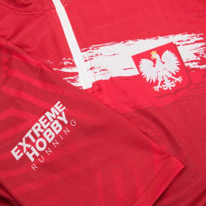 T-shirt de running pour femmes avec fermeture éclair EXTREME HOBBY POLSKA PRIME