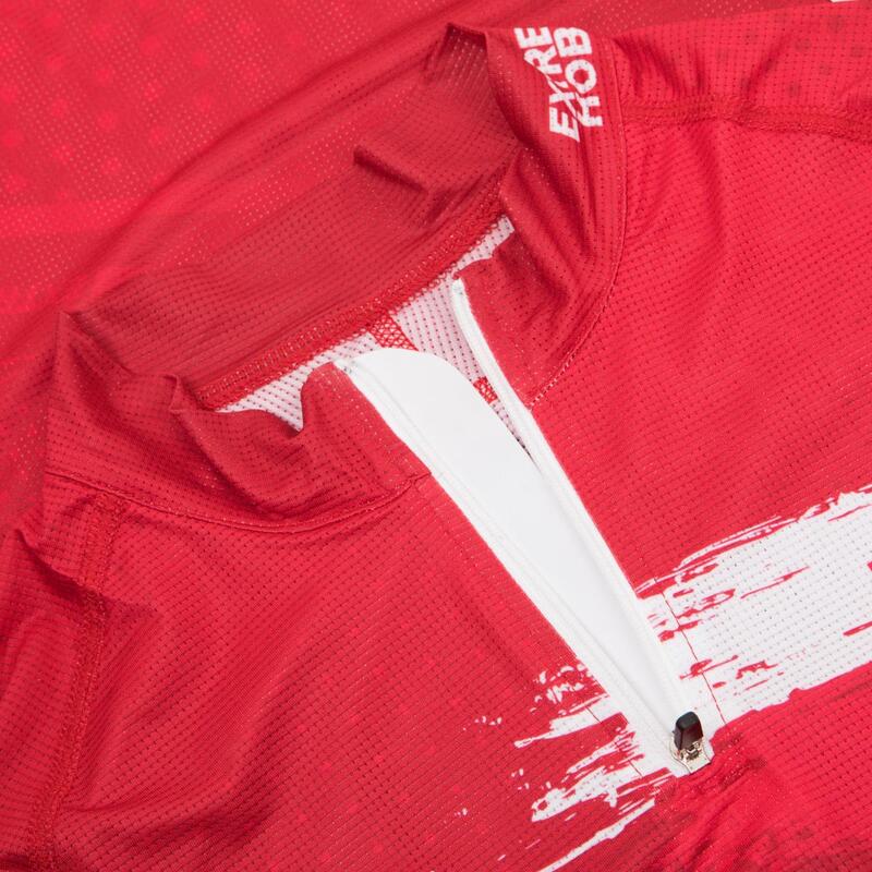 T-shirt de running pour femmes avec fermeture éclair EXTREME HOBBY POLSKA PRIME