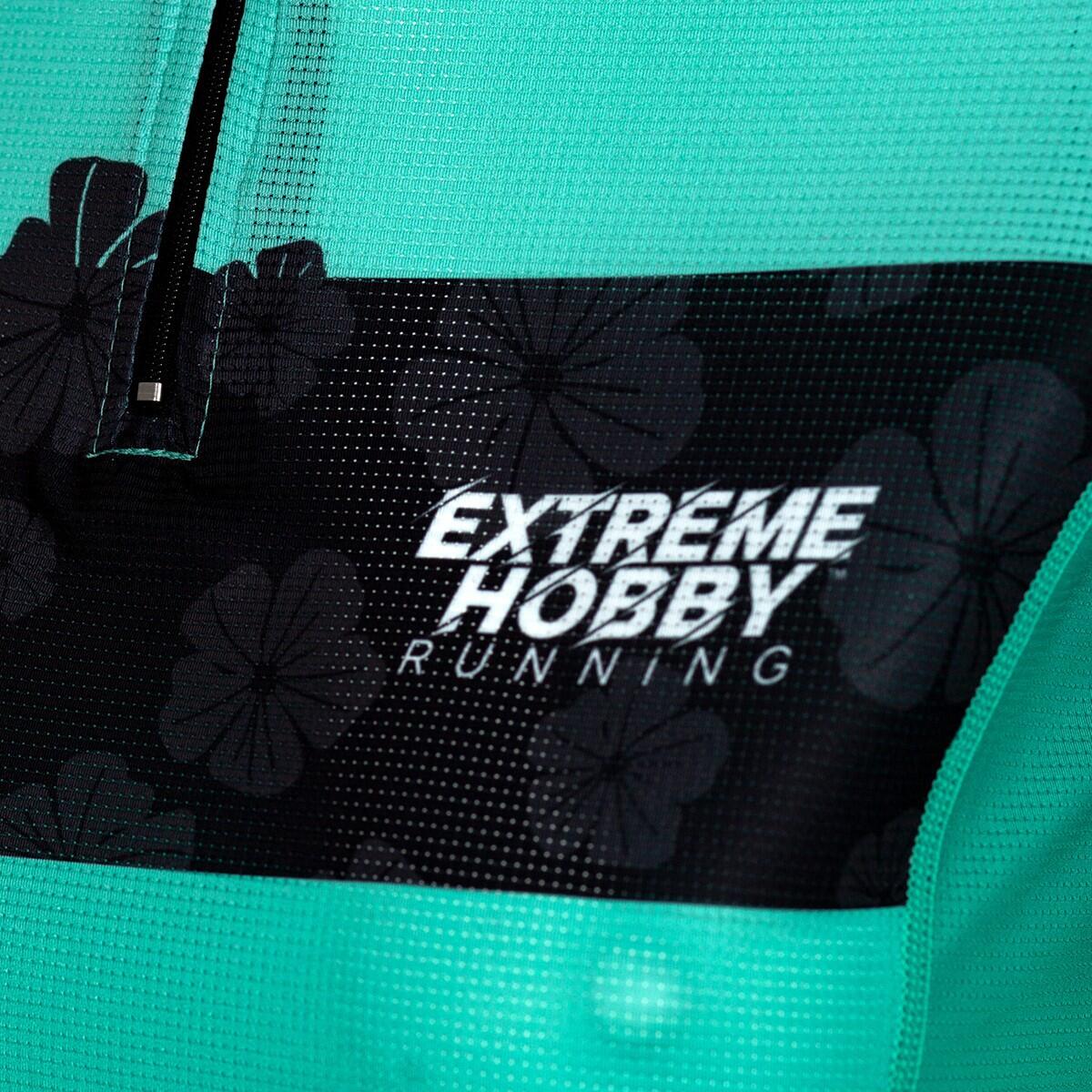 Maillot de running zippé pour femme EXTREME HOBBY FLOWERS 3/6