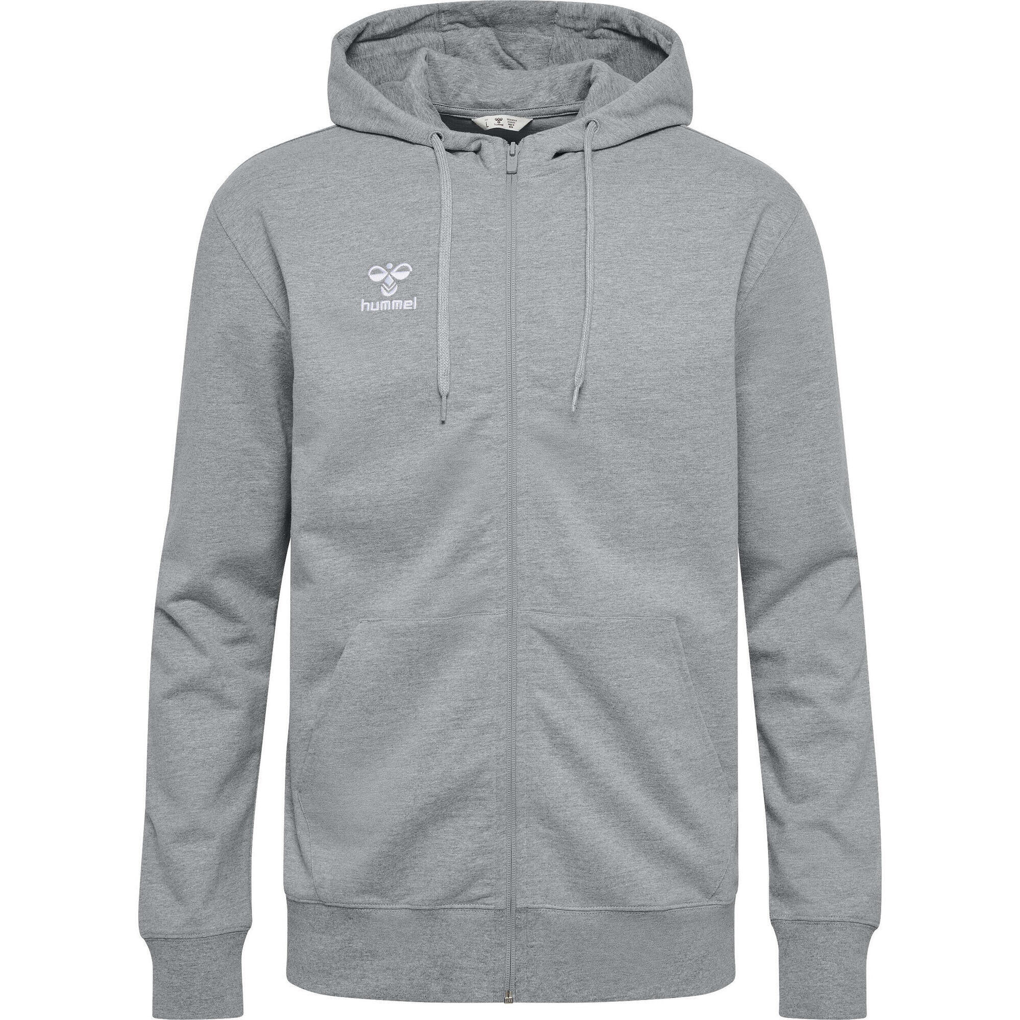 Hummel - Fermeture Éclair Zip Combinaison Hmlgo Homme Hummel - Sweat Zippé - Gris - 42 M/l - Decathlon