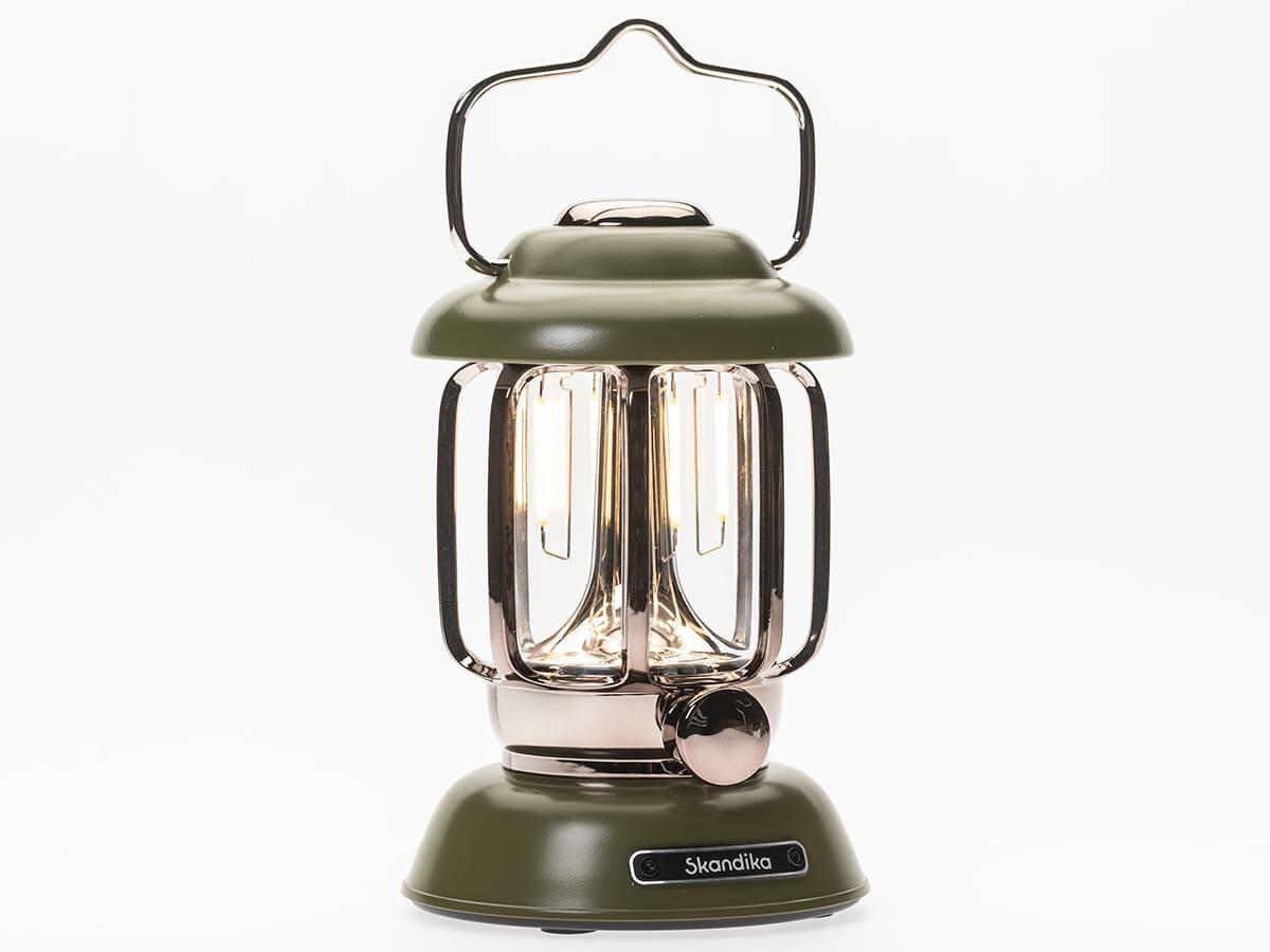 LED kempingová lampa Forsol v retro stylu dobíjecí 2/7