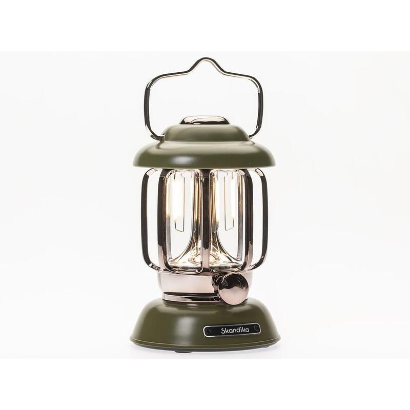Lampe lanterne de camping LED Forsol - Rechargeable USB - rétro - 350 lumens