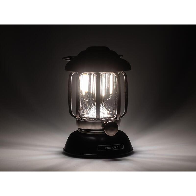 Lampe lanterne de camping LED Forsol - Rechargeable USB - rétro - 350 lumens