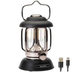 Lampe lanterne de camping LED Forsol - Rechargeable USB - rétro - 350 lumens