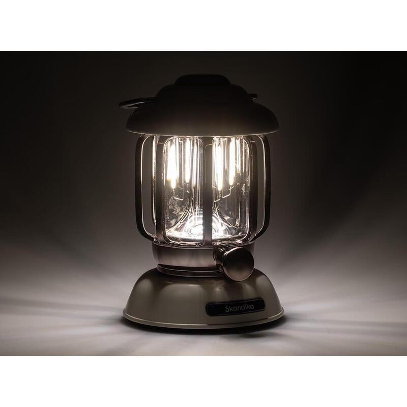 Lampe lanterne de camping LED Forsol - Rechargeable USB - rétro - 350 lumens