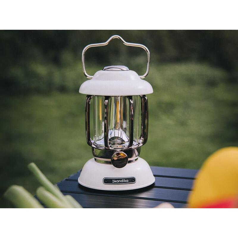 Lampe lanterne de camping LED Forsol - Rechargeable USB - rétro - 350 lumens