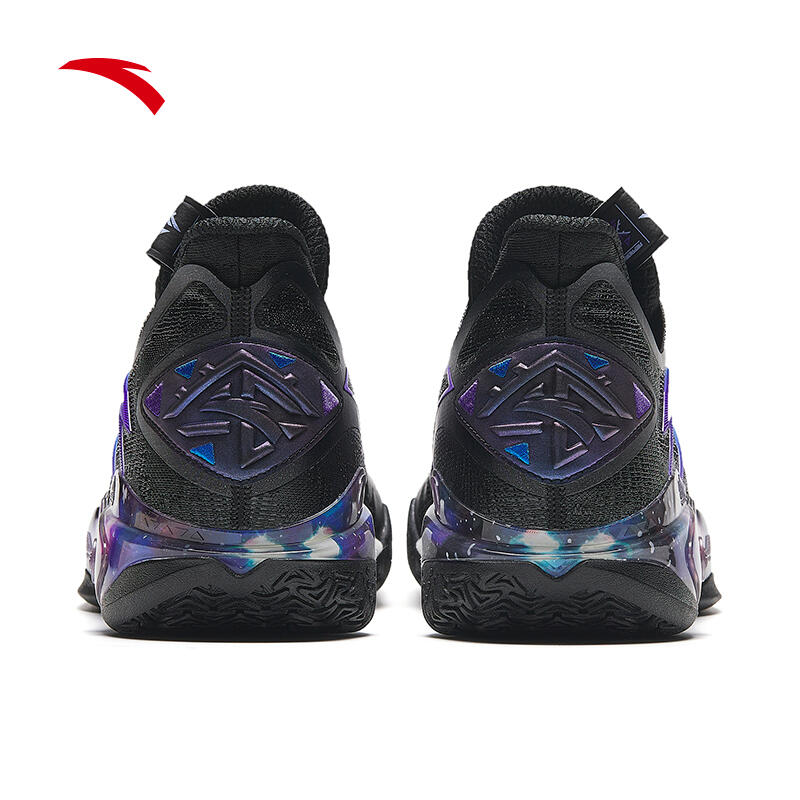 シューズ(男性用) ANTA SHOCK WAVE 5 US10.5 BLACK Anta Shock Wave 5 V2 Men's Basketball Shoes in Black