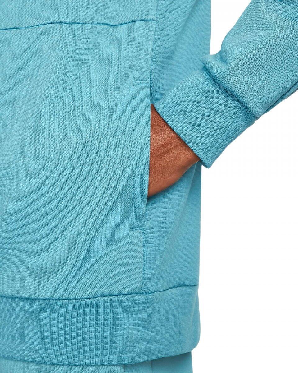 Bluza męska biegowa z kapturem Nike M Nkct Df Fleece Heritage Hoodie niebieska 4/4