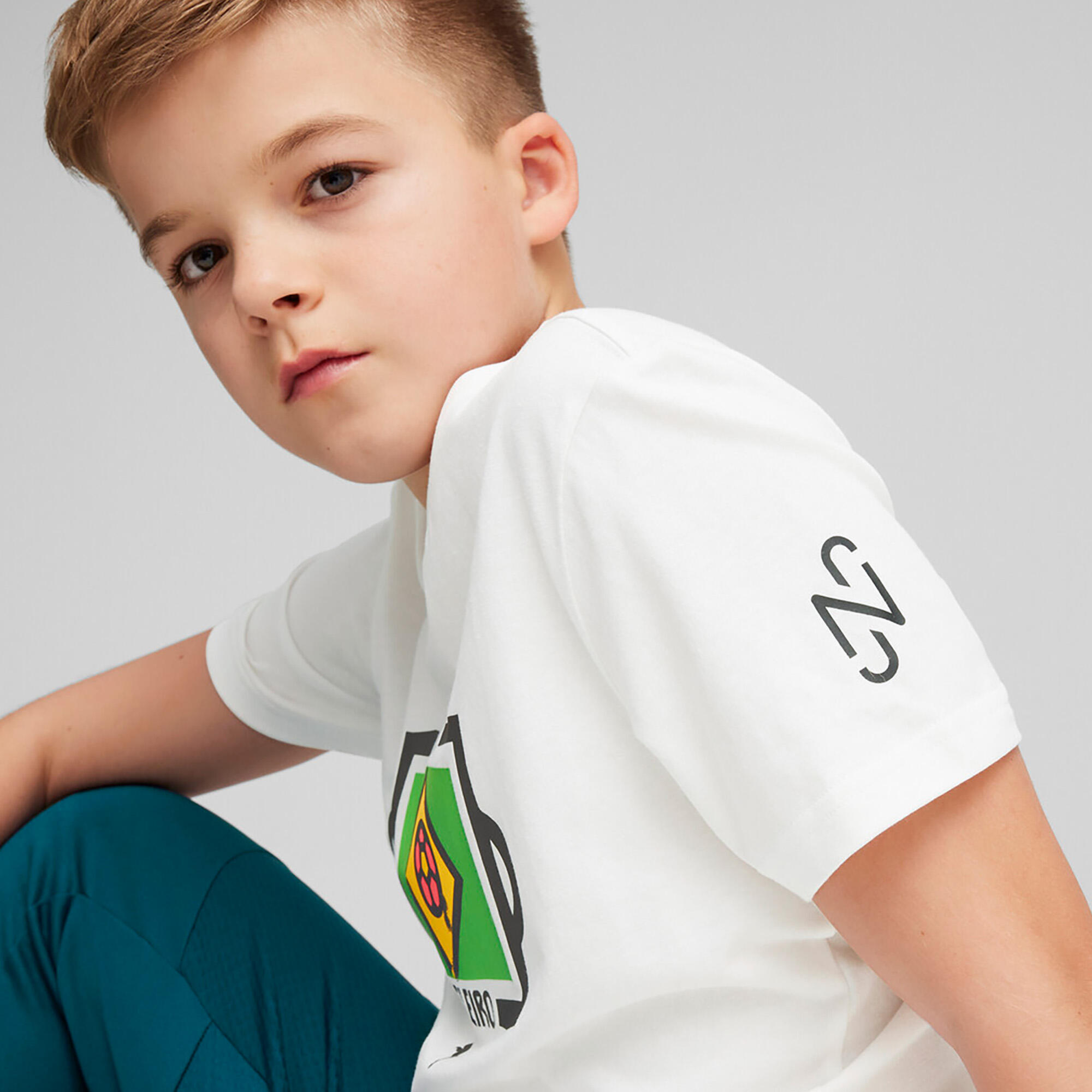 PUMA Neymar Jr Tee camiseta de fútbol infantil 4/5