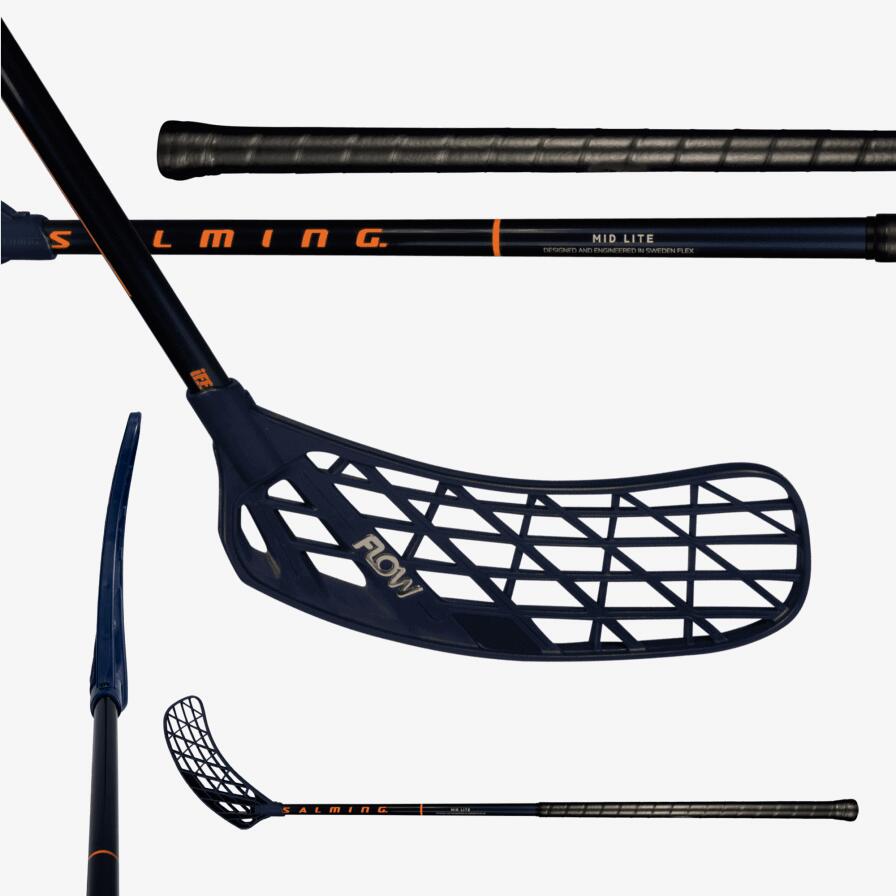 SALMING Florbalová hůl Samling Flow Midlite JR, pravá ruka dole